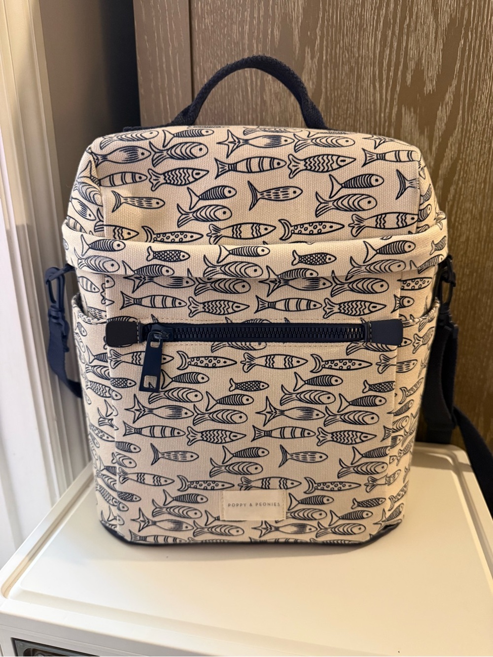 Poppy & Peonies Go-To Lunch Bag - Sardine Print